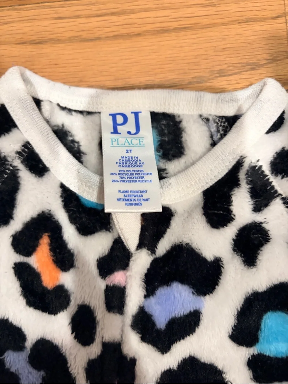 Toddler girl zip up fleece footie pajamas